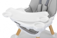 Дитячий стільчик для годування Caretero Tuva Grey